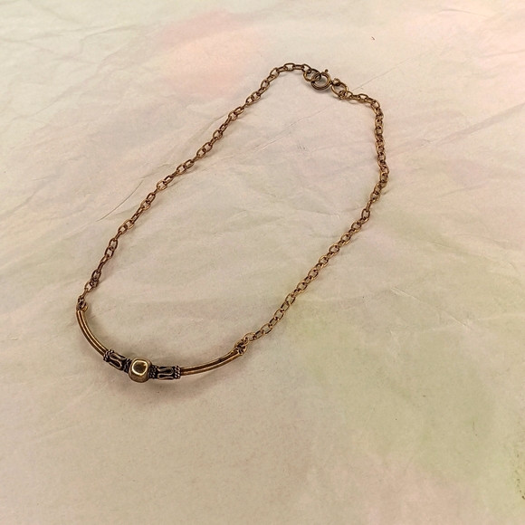 Rare vintage Sterling 90's style anklet 9" - Picture 1 of 5